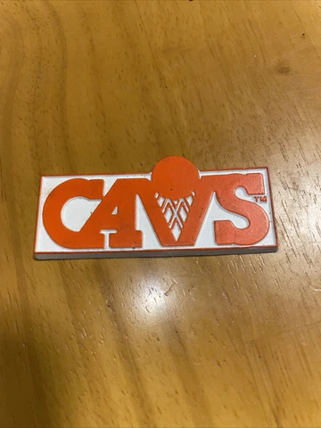 CLEVELAND CAVALIERS Vtg CAVS NBA RUBBER Basketball FRIDGE MAGNET Standings Board Cover