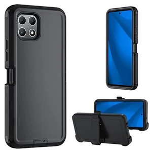 for T-Mobile Revvl 7 5G CaseRevvl 7 5G Heavy Duty casewith Belt-Clip and Temp... - Picture 1 of 6