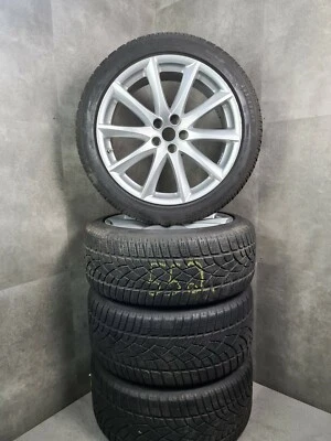 Original Jaguar XJ XJL 19 Zoll Felgen 245/45R19 Winter M+S Satz Reifen Dunlop - Bild 1 von 4