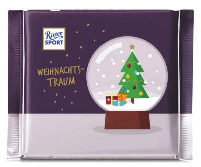 WEIHNACHTEN-SCHOKOLADE Ritter Sport Sogno Natalizio Con Miscela Di Spezie Natalizie 145G