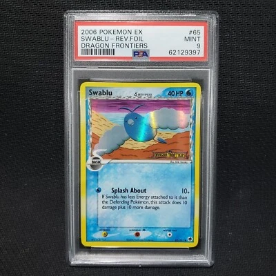 2006 Pokemon: SWABLU 65/101 - [Reverse Holo] - [EX Dragon Frontiers] Mint PSA 9 - Image 1 of 2