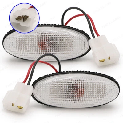 For Mazda/Ford Fighter Ranger 1998 '06 Side Marker Lamp Signal Light Clear Len Foto 1 de 4