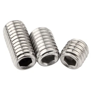 Juego de tornillos M3 M4 M5 acero inoxidable sin cabeza enchufe Allen - Imagen 1 de 4