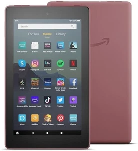 Fire 7 Tablet | 7" display, 16 GB, Plum with Ads (2019 | Wi-Fi | Plum - Picture 1 of 3
