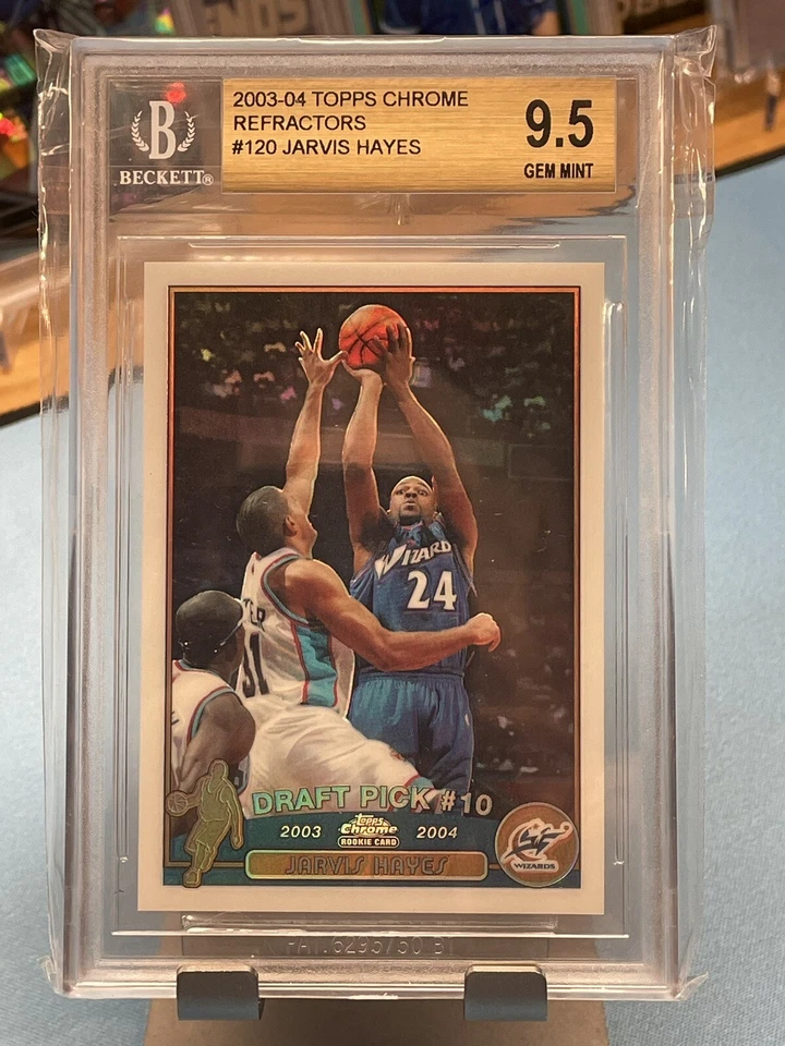 2003-04 TOPPS CROMO JARVIS HAYES REFRACTOR NOVATO BGS 9,5 10 GEMA COMO NUEVO RC Foto 1 de 2