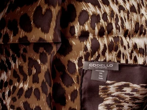 CODELLO modernes Seiden Nickituch Animal Print NEU - Bild 1 von 3