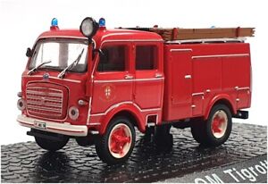 Atlas Editions 1/76 Scale 7147 017 - OM Tigrotto Fire Engine - Red