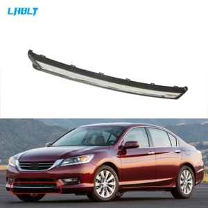 LABLT Front Lower Bumper Trim Chrome Black For 2013-2015 Honda Accord - Foto 1 di 7