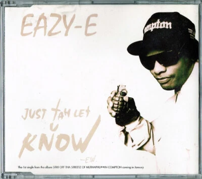 Eazy-E – Just Tah Let U Know Rare Promo 1 Track CD Single - Image 1 of 2
