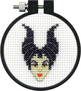 Counted Cross Stitch Kit ~ Dimenisons Disney Villains - Maleficent #72-70415 - Picture 1 of 6