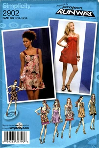 Simplicity 2902 Junior JR Project Runway Kleid Minikleid Schnittmuster ungeschnitten - Bild 1 von 2