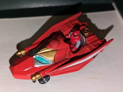 Vintage Bandai 2002 Mighty Morphin Power Rangers Red Toy Car With Ranger - Image 1 of 4