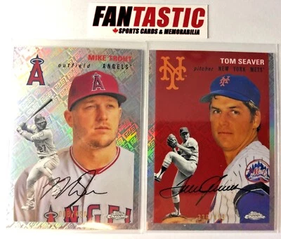 2023 Topps Chrome Platinum Anniversary LOGO REFRACTOR /499 Parallel YOU PICK - Image 1 of 2