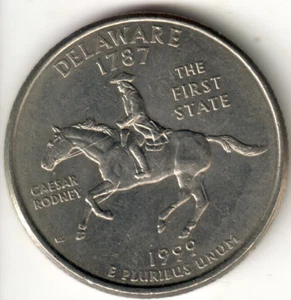 USA - 1999P - Washington ¼ Dollar - Delaware - Spitting Horse - #9644 - Picture 1 of 3