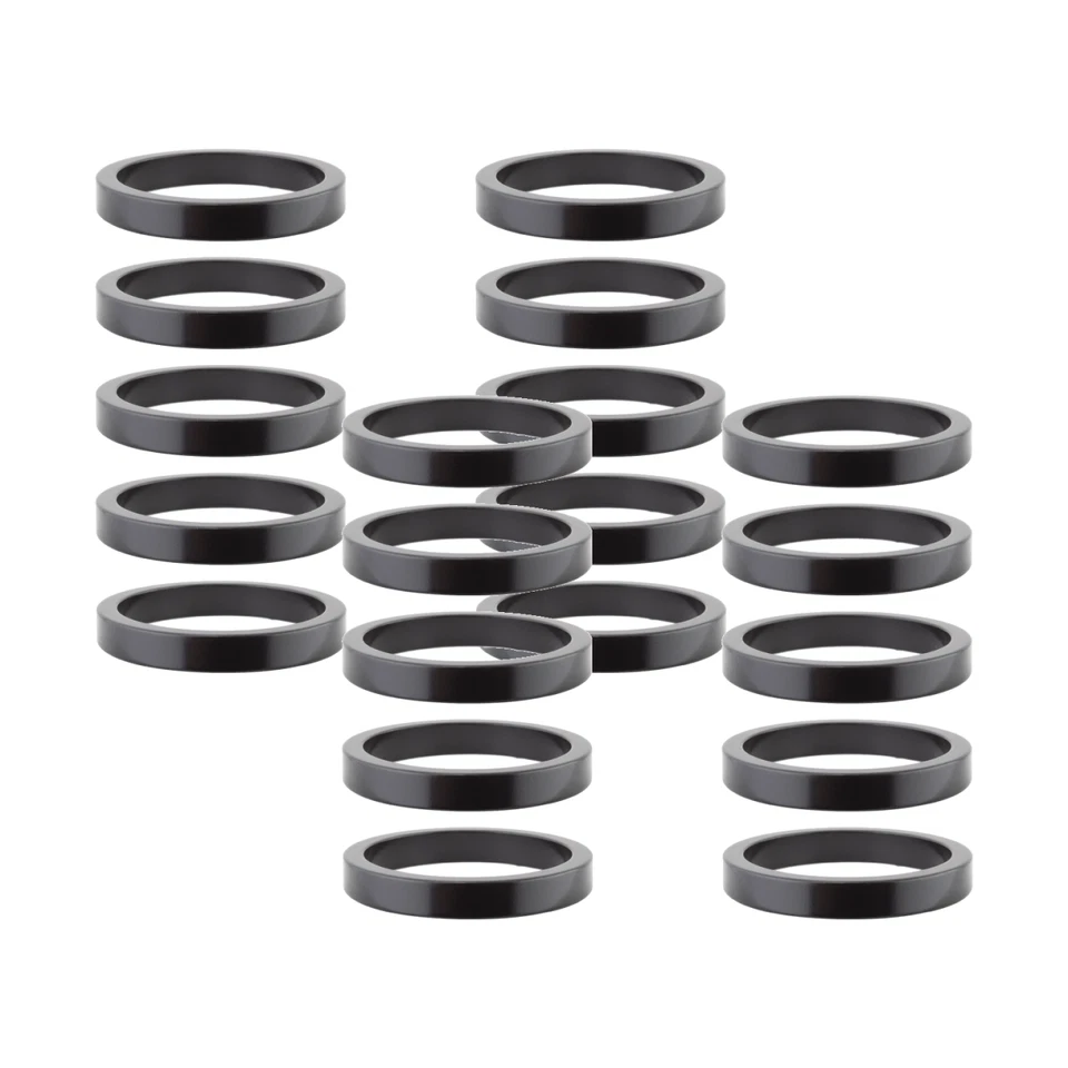 Origin8 Head Part Or8 Spacer ALY 5mmx1-1/8 Bk Bgof10 Alloy Headset Spacers