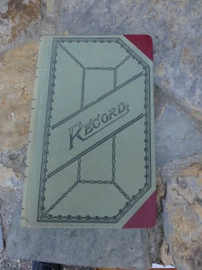 Vintage Boorum & Pease Account Book No. 66 300 Blank Pages Tabbed - Foto 1 di 6