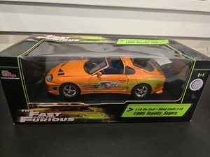 Ertl Racing Champions Fast & Furious 1:18 Scale Diecast Car Brian's Toyota Supra - Picture 1 of 14