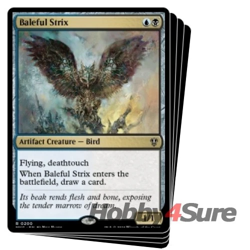 Baleful Strix X4 M/NM Magic MTG Murders At Karlov Manor: Commander - Image 1 of 1
