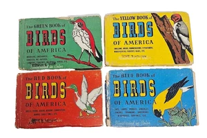 Books of Birds of America Vintage Red Blue Yellow Green 4 Books Pre-Owned - Picture 1 of 3