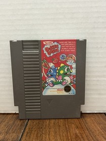 Bubble Bobble Nintendo NES Video Game Taito Classic Arcade Platformer Cartridge
