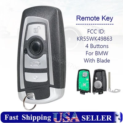 Replacement Key Fob For BMW 3 5 Series 528i 535i 550i 2011 2012 2013 2014 2015 - Image 1 of 4