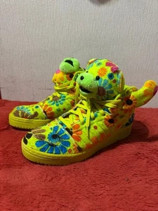 ADIDAS JEREMY SCOTT Size 29cm Sneaker Men's Shoes Yellow From Japan Authentic - Picture 1 of 5
