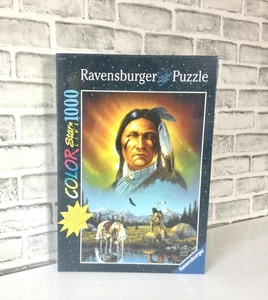 Ravensburger 1000 Piece Puzzle Chief Eagle Feather Jigsaw Multicoloured Sealed - Picture 1 of 6