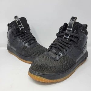 Hombres 12 Nike Lunar Force 1 LF1 Duckboot 805899-003 Negro Impermeable Zapatos - Imagen 1 de 12