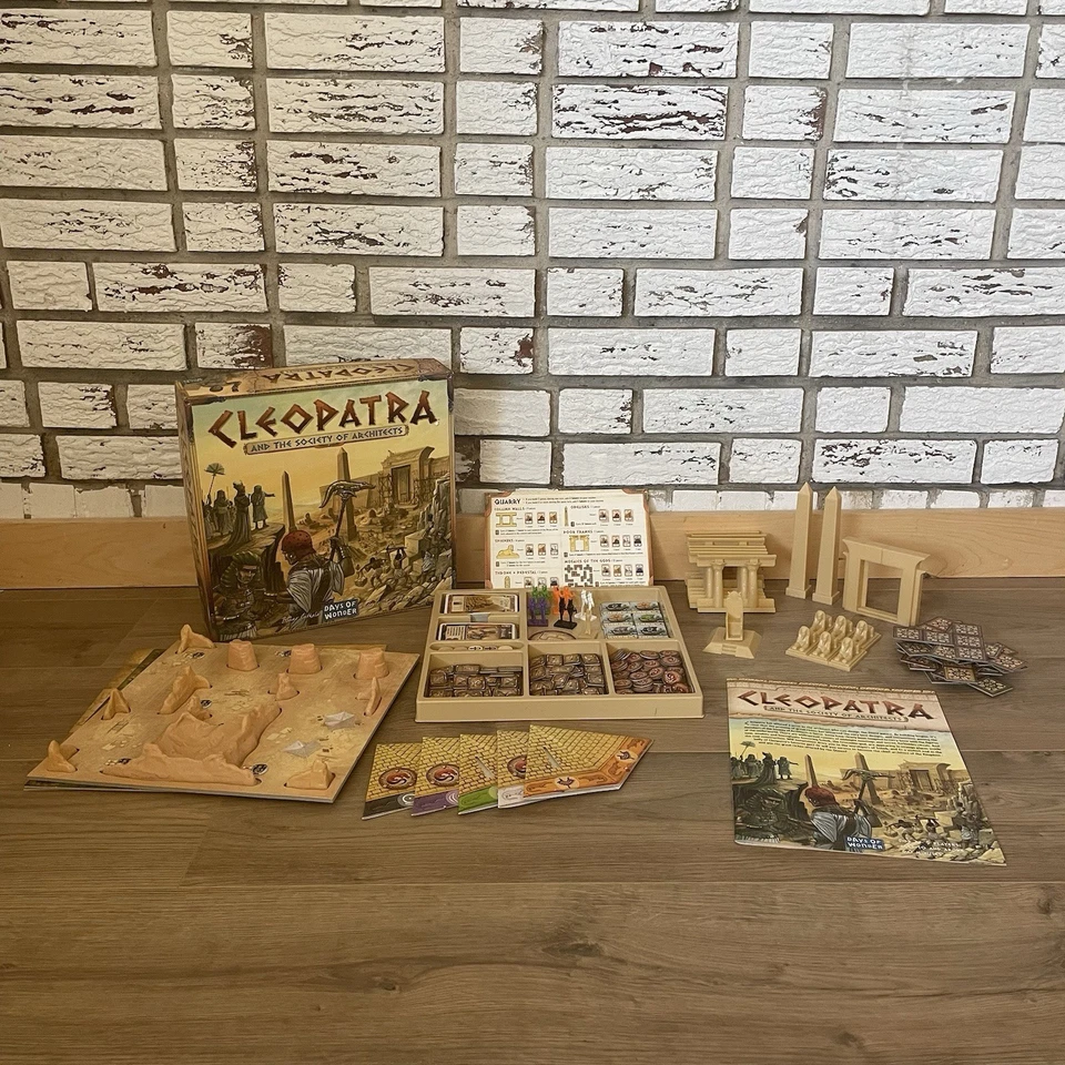 Cleopatra & the Society of Architects Board Game 1 Missing Piece Playable/Parts - Image 1 of 4