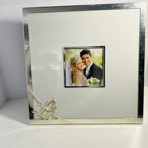 Lenox True Love Autogrammfähiger Hochzeit Bilderrahmen Silber 5”x5” Foto - Bild 1 von 10