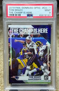 Tom Brady The Champ Is Here 2019 Donruss Optic PSA 9 - Bild 1 von 1