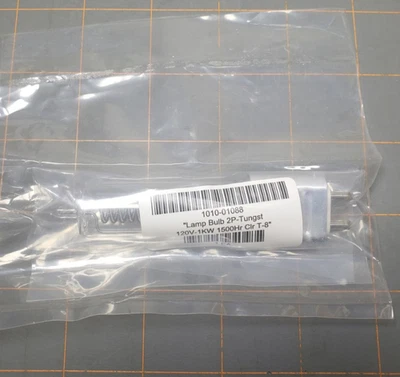 Replacement for AMAT 1010-01088 Lamp Bulb 2P-tungst 120V 1KW 1500Hr Cir T-8 - Image 1 of 3