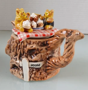 Cardew Teddy Bear Family Picnic Mini Teapot Paul Cardew England Gravy Biscuits - Picture 1 of 16