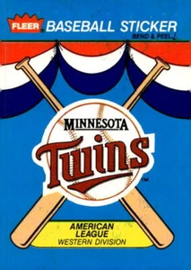 Minnesota Twins 1989 Fleer - Team Stickers - Minnesota Twins - Picture 1 of 2