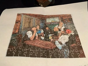 C1950 Kingsbridge Wooden Jigsaw Puzzle 150pc "Evening Meal" Original Box Complet - Picture 1 of 3