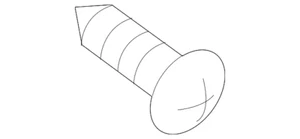 Genuine Mitsubishi Rear Dr Speaker Screw MF453031 - Picture 1 of 2