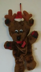 Vtg. House of Lloyd Reindeer Stocking Plush Christmas Stocking 18" - Bild 1 von 7