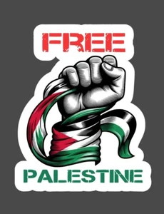 Calcomanías pegatinas troqueladas Free Palestine Franja de Gaza pegatina sin conflicto ¡envío rápido! - Imagen 1 de 4