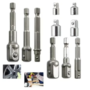 Impact socket adapter extension kit hexagonal 1/4 "3/8" 1/2 "square socket - Picture 1 of 17