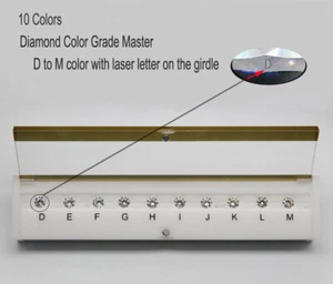 GIA Master Set 10CT DIAMOND Color Grading grader COLOR TESTER D-M 10 Colors - Picture 1 of 6