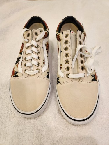 VANS Scarpe Van's donna Mary Rand stringate rose rosse floreali taglia 8 1 2 nuove