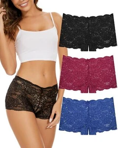 IBYO Sexy Underwear for Women Lace Boyshorts Panties Plus Size Underwear Wome... - Picture 1 of 6