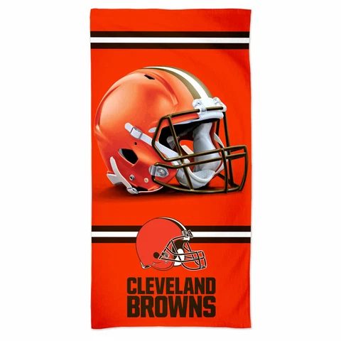 CLEVELAND BROWNS SPECTRA BEACH TOWEL 30"X60" COTTON PLUSH NFL LICENSED Cover