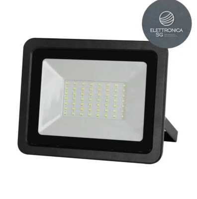 AlcapowerFaretto LED - Proiettore LED Nero 200-265VAC 50W 6000K - Immagine 1 di 2