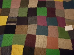 Patchwork, Tagesdecke,Handarbeit, gestrickt, Unikat, 180cm X 120cm - Bild 1 von 1