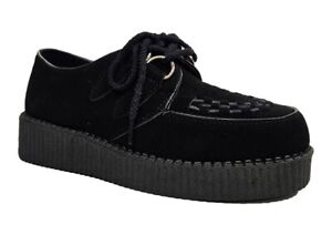 Creepers Shoes Flat Wedge Platform Lace Up Goth Punk Rockabilly Brothel Creepers