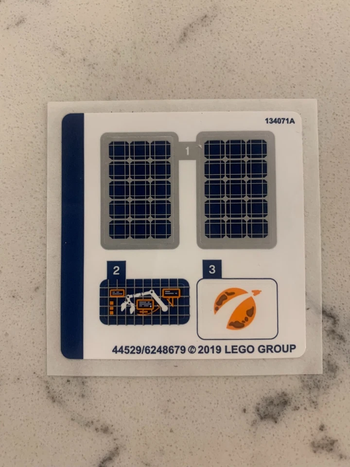 LEGO STICKER SHEET for 60225 Rover Testing Drive,  New & Genuine! - Image 1 of 1