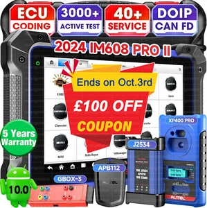Autel MaxiIM IM608 PRO II +GBOX3 APB112 IMKPA Key Programming Auto Scanner Tool - Picture 1 of 21