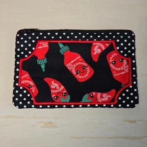 Handmade Sriracha Hot Sauce Zippered Pouch/Coin Purse/ Make-up Bag - Picture 1 of 1