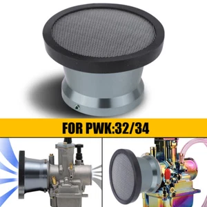 Motorcycle Carburetor Air Filter Cup With Net Velocity Stacks For PWK 32mm 34mm - Picture 1 of 10